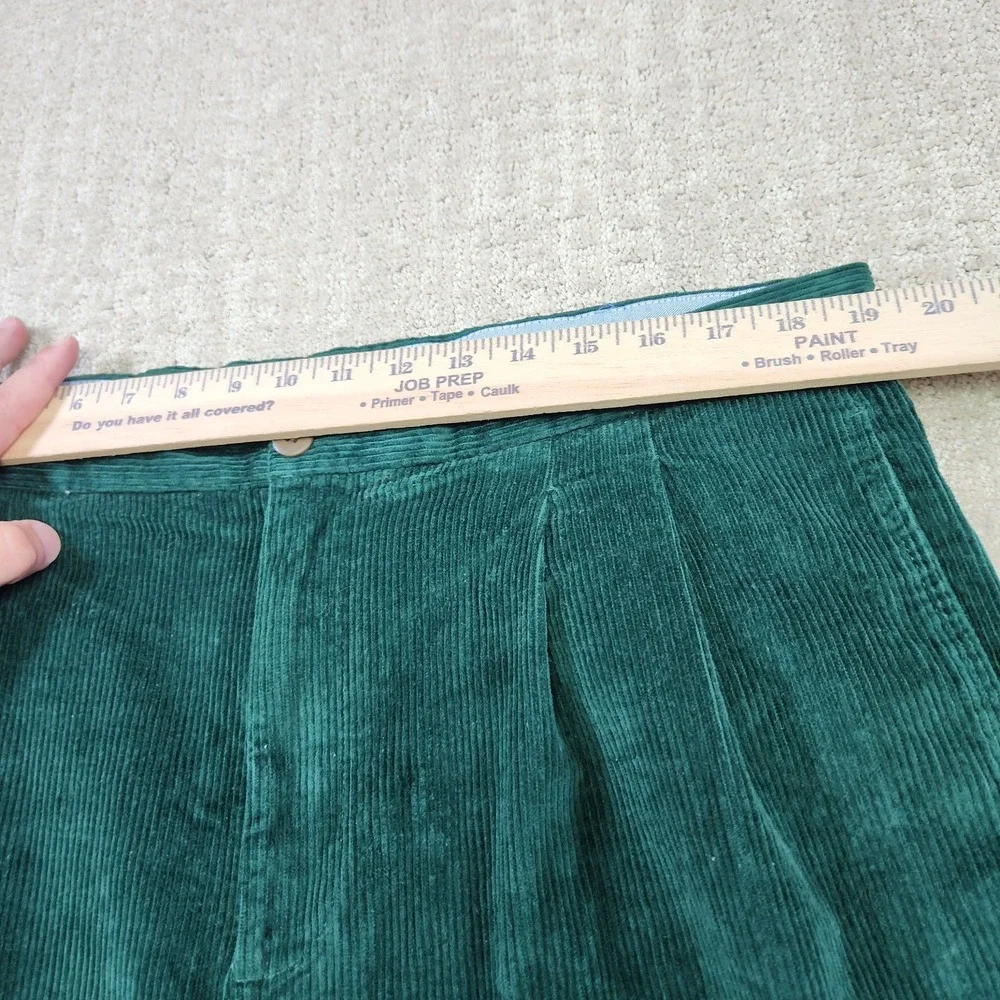Tommy Hilfiger Corduroy Pants Men 38x30 *READ Pleated High Rise Trouser Baggy